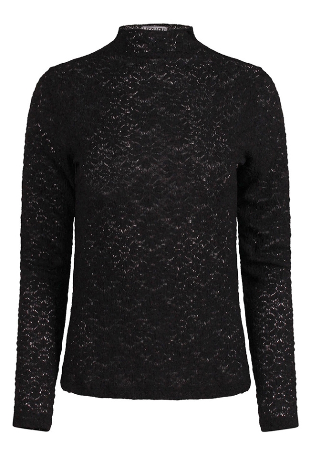 Lizzi Lou Dames Tops lange mouw black W20383/LT-69416