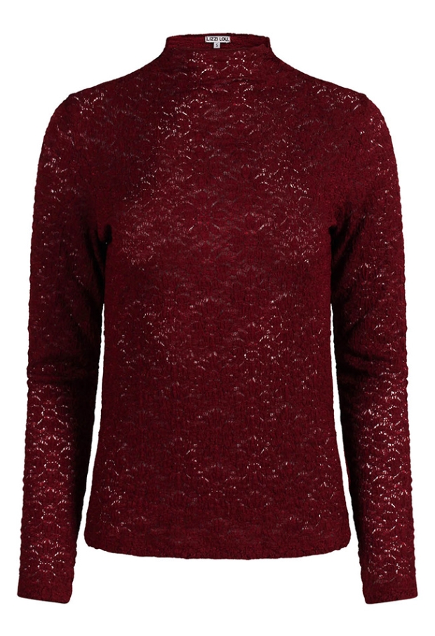 Lizzi Lou Dames Tops lange mouw cabernet W20383/LT-69416
