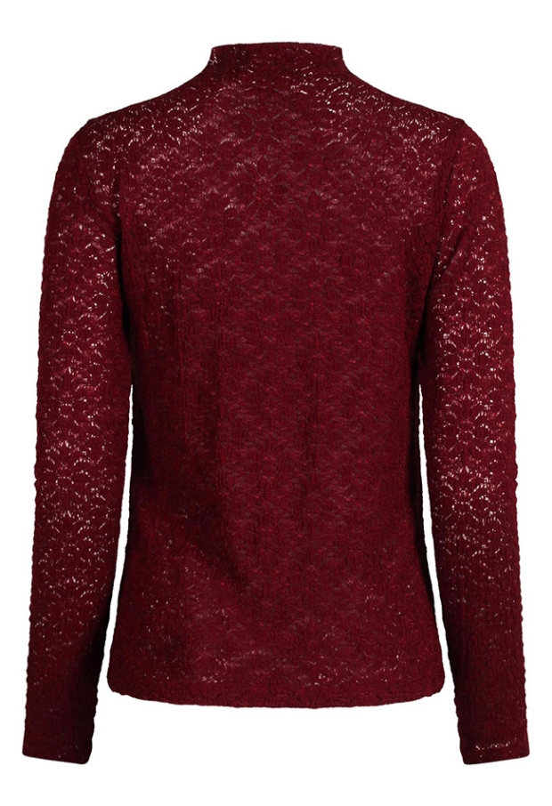 Lizzi Lou Dames Tops lange mouw cabernet W20383/LT-69416