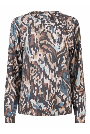 Citylife Dames Tops lange mouw camel W20532/214454