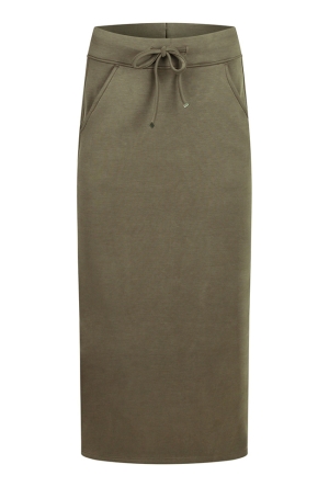 Citylife Dames Rokken khaki W20536/703449 Citylife Dames Rokken khaki W20536/703449