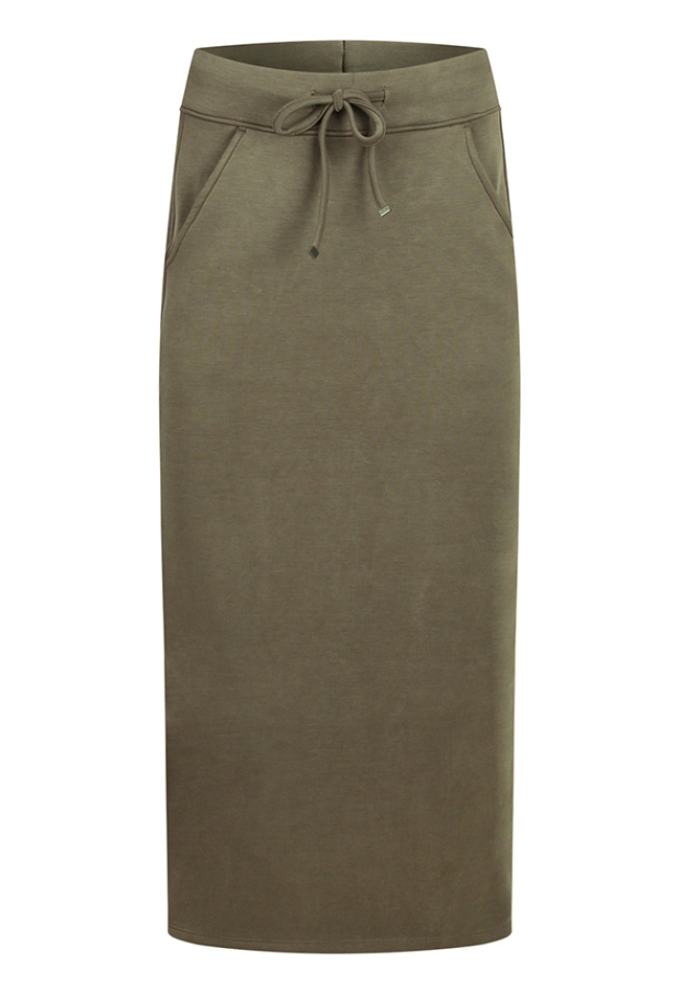 Citylife Dames Rokken khaki W20536/703449 Citylife Dames Rokken khaki W20536/703449