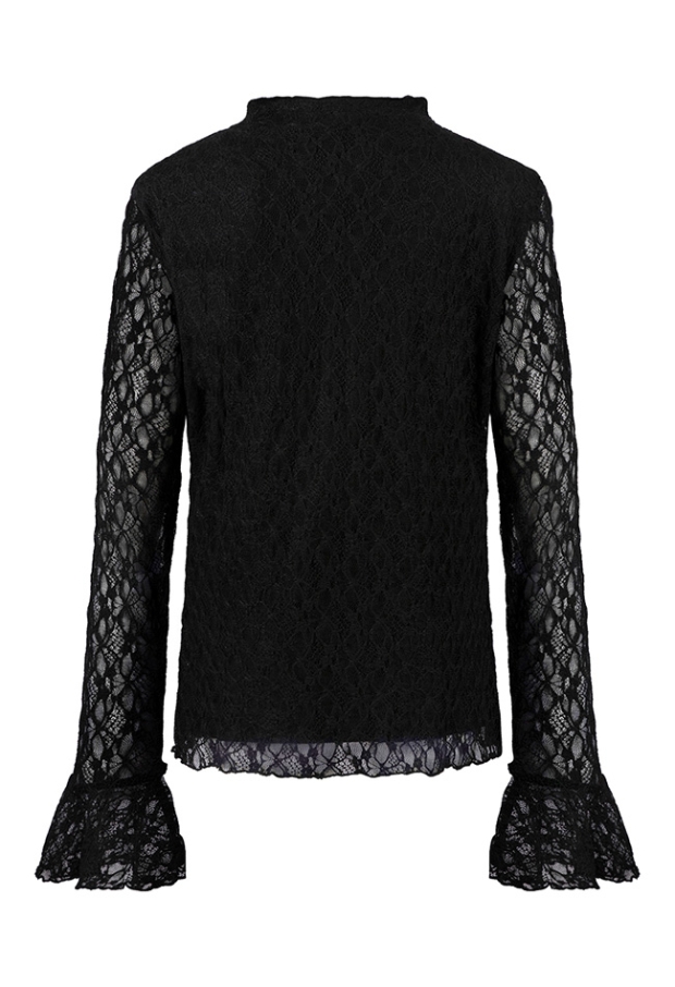 Lizzi Lou Dames Tops lange mouw black W20204/Bilou lds Lizzi Lou Dames Tops lange mouw black W20204/Bilou lds