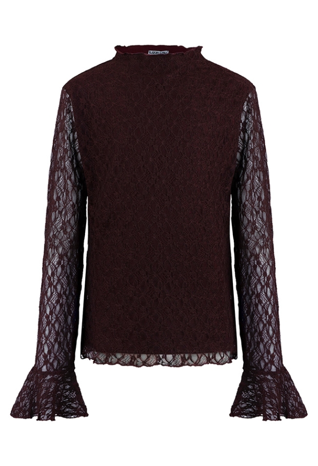 Lizzi Lou Dames Tops lange mouw bordeaux W20204/Bilou lds