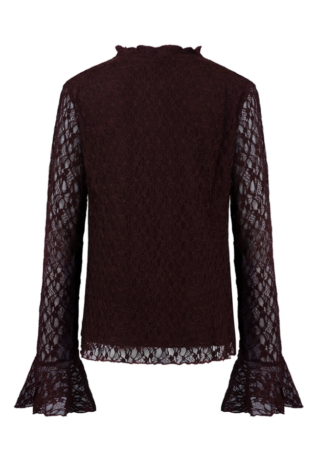 Lizzi Lou Dames Tops lange mouw bordeaux W20204/Bilou lds