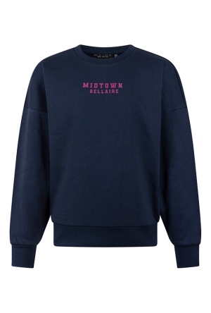 D-zine Meisjes Sweaters dress blues W20205/Bambi