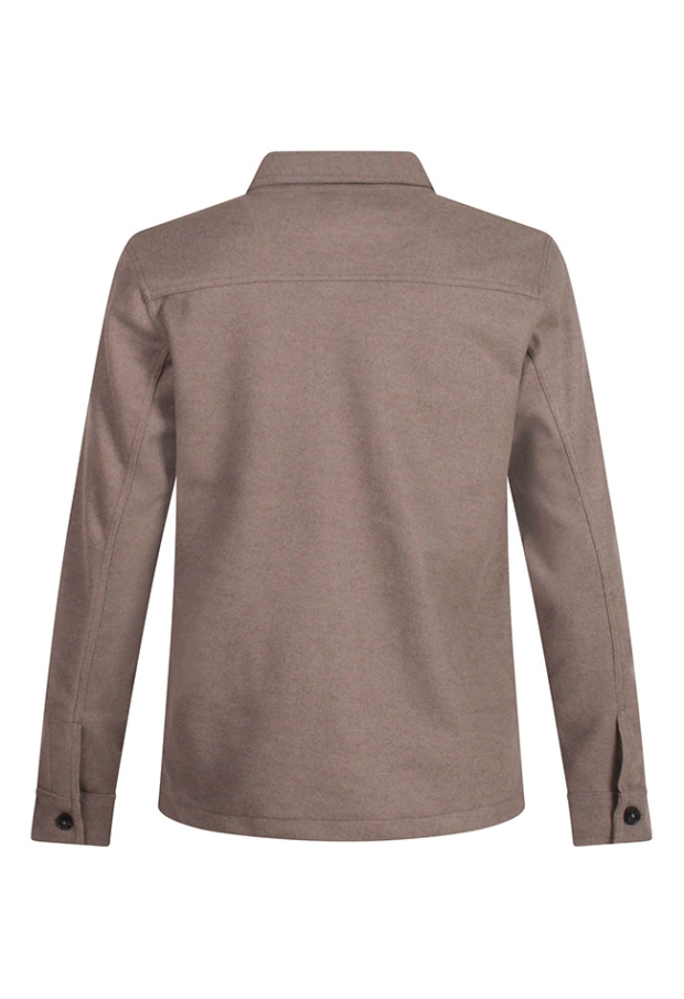 Stonecast Heren Overhemden brown melee W20217/Bykel men Stonecast Heren Overhemden brown melee W20217/Bykel men