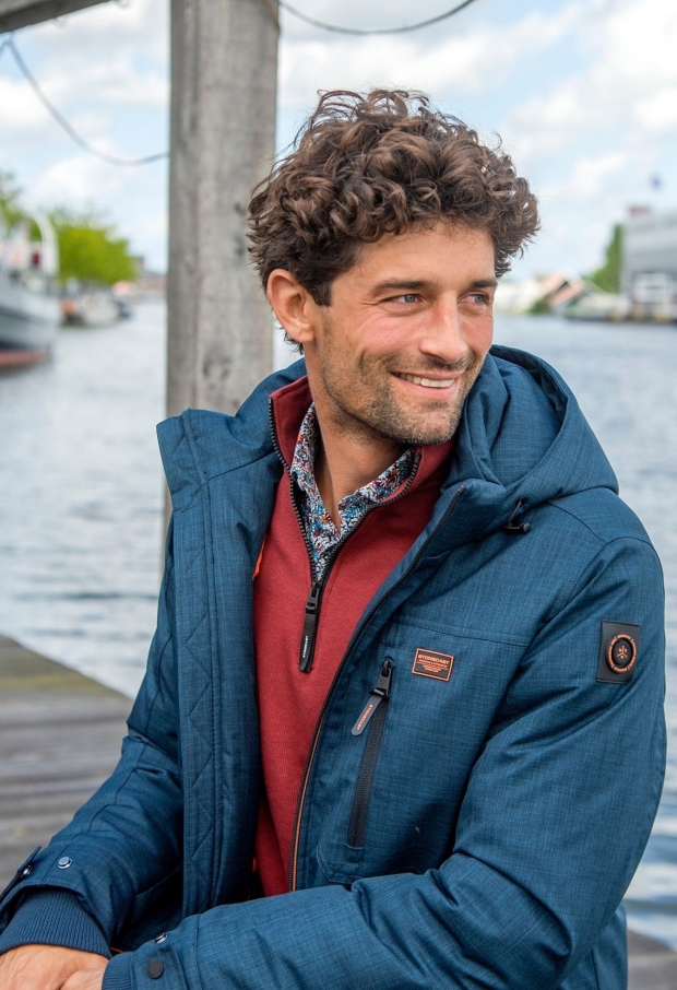 Stonecast Heren Jassen navy W20281/Brixton men Stonecast Heren Jassen navy W20281/Brixton men