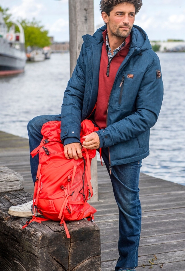 Stonecast Heren Jassen navy W20281/Brixton men Stonecast Heren Jassen navy W20281/Brixton men