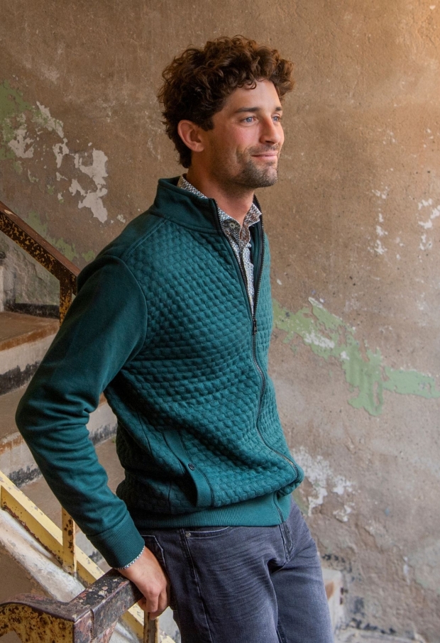 Stonecast Heren Vesten lange mouw teal green W20284/Bemi men Stonecast Heren Vesten lange mouw teal green W20284/Bemi men