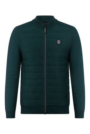 Stonecast Heren Vesten lange mouw teal green melee W20286/Beodor men