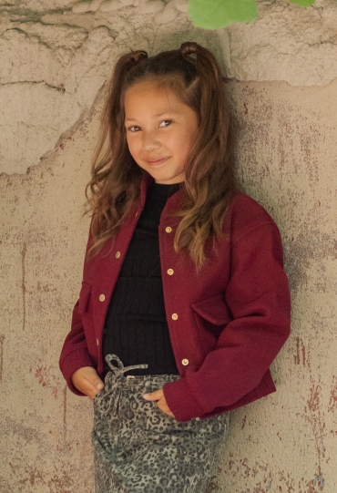 D-zine W20092/Babitha DONKER ROOD  dark red melee