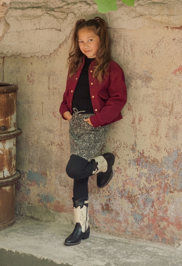 D-zine Meisjes Jacks dark red melee W20092/Babitha