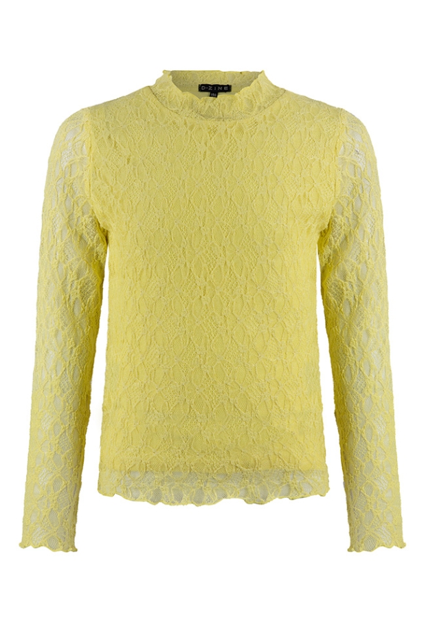 D-zine Meisjes Tops lange mouw lime W20122/Bilou D-zine Meisjes Tops lange mouw lime W20122/Bilou
