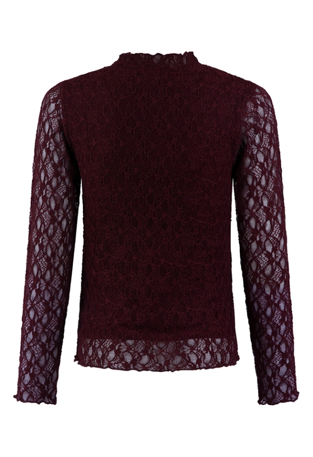 D-zine Meisjes Tops lange mouw dark red W20122/Bilou D-zine Meisjes Tops lange mouw dark red W20122/Bilou