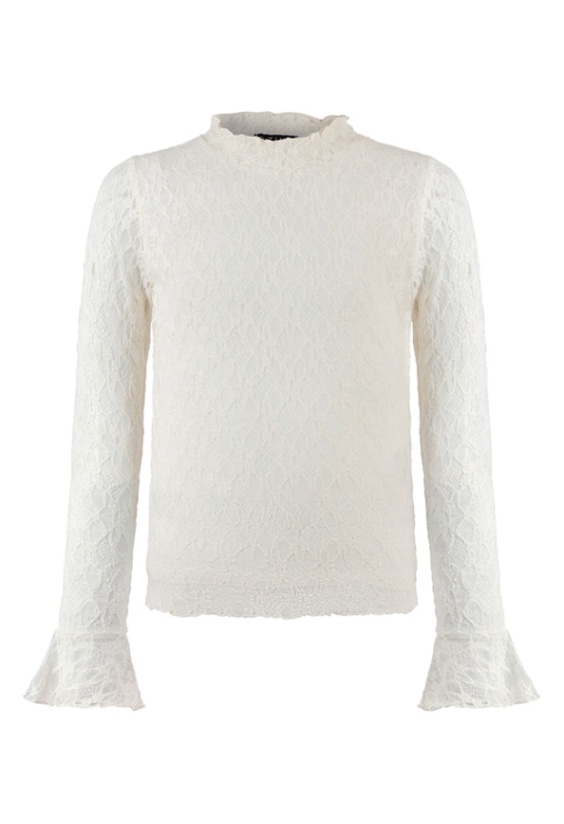 D-zine Meisjes Tops lange mouw cloud dancer W20123/Bilou B D-zine Meisjes Tops lange mouw cloud dancer W20123/Bilou B