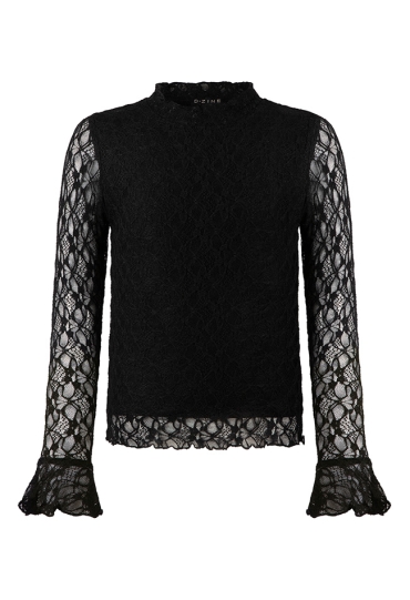 D-zine Meisjes Shirts & Tops zwart W20123/Bilou B D-zine Meisjes Shirts & Tops zwart W20123/Bilou B