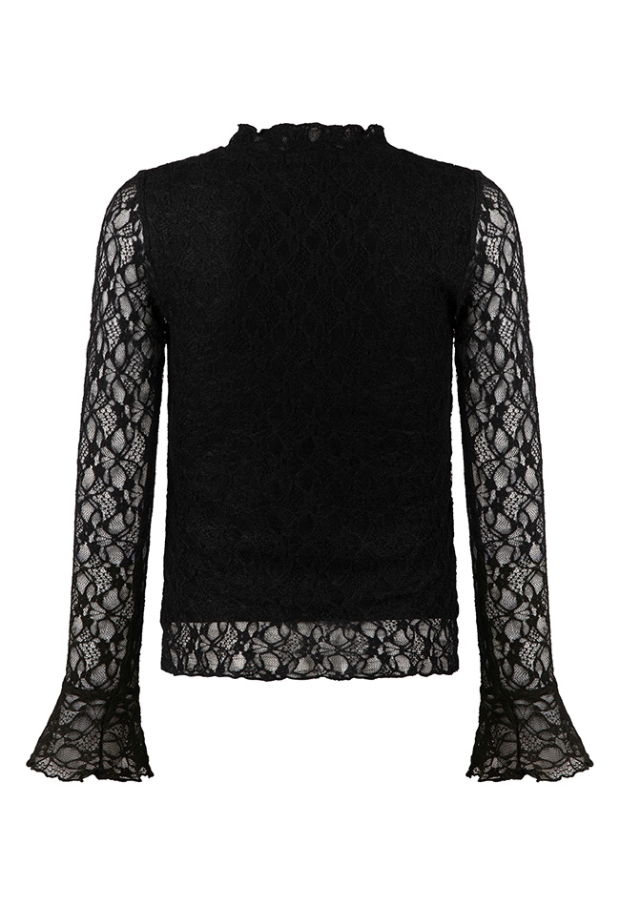 D-zine Meisjes Tops lange mouw black W20123/Bilou B D-zine Meisjes Tops lange mouw black W20123/Bilou B