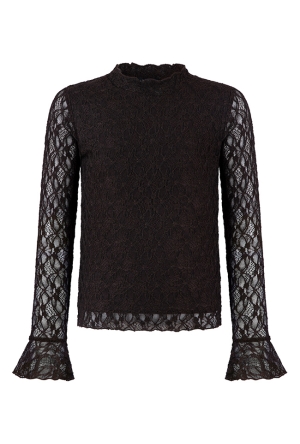 D-zine Meisjes Tops lange mouw brown W20123/Bilou B