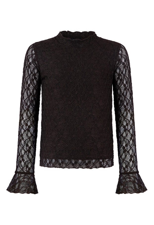 D-zine Meisjes Tops lange mouw brown W20123/Bilou B D-zine Meisjes Tops lange mouw brown W20123/Bilou B