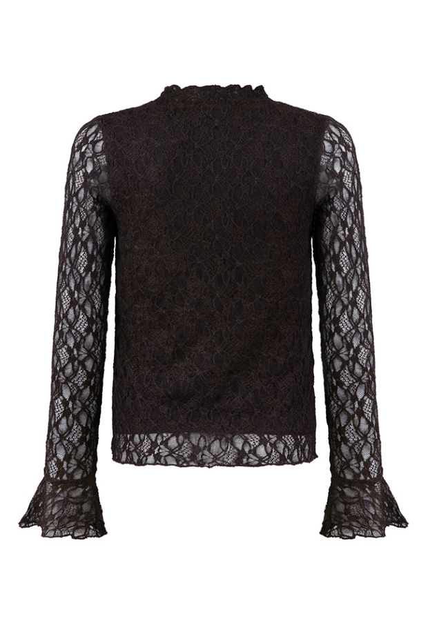 D-zine Meisjes Tops lange mouw brown W20123/Bilou B D-zine Meisjes Tops lange mouw brown W20123/Bilou B