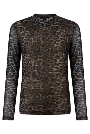 D-zine Meisjes Tops lange mouw brown W20124/Bieneke