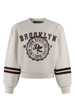 D-zine Dames Sweaters sand melee W20127/Belinay D-zine Dames Sweaters sand melee W20127/Belinay