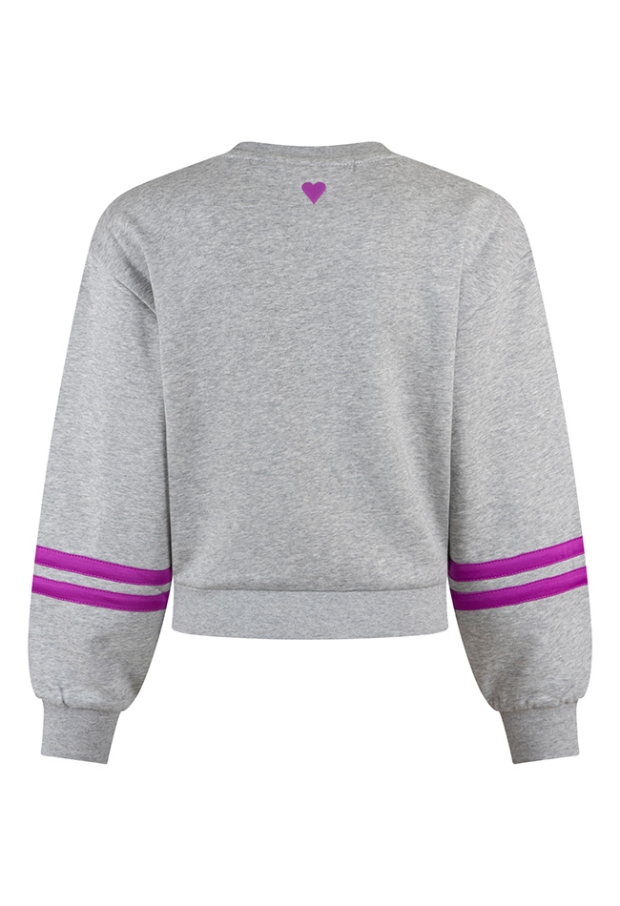 D-zine Dames Sweaters grey melee W20127/Belinay