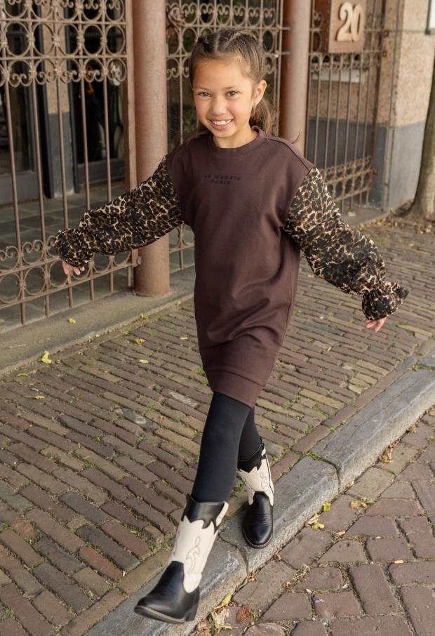 D-zine Meisjes Jurken brown W20137/Breonna D-zine Meisjes Jurken brown W20137/Breonna