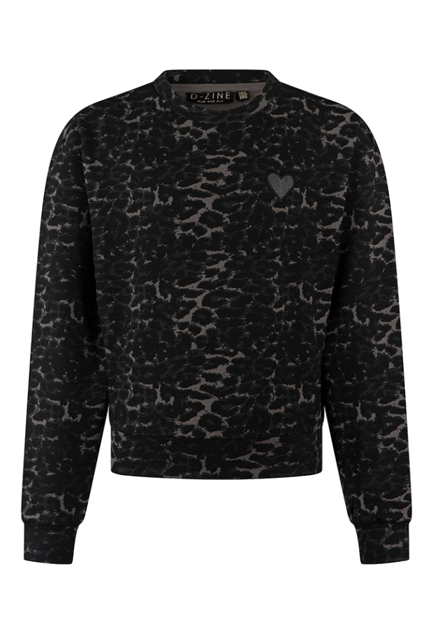 D-zine Meisjes Sweaters grey W20138/Bernice D-zine Meisjes Sweaters grey W20138/Bernice