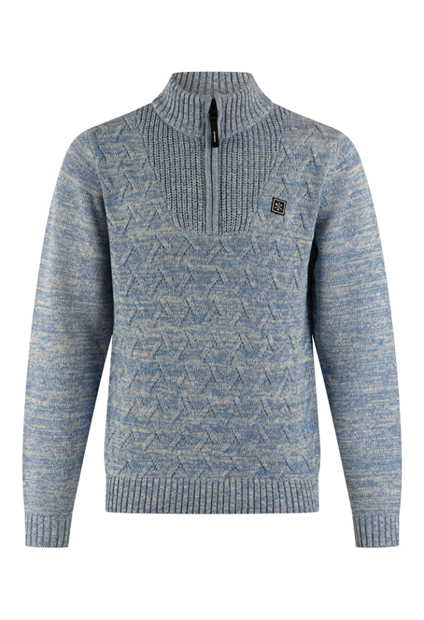 Stonecast Heren Truien blue melee W20479/Bewis men Stonecast Heren Truien blue melee W20479/Bewis men