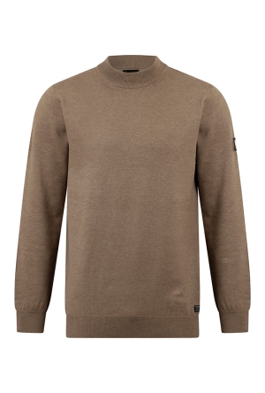 Stonecast Heren Truien taupe melee W20482/Beck men