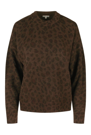 Citylife Dames Truien dark brown melee W20451/Mariska Citylife Dames Truien dark brown melee W20451/Mariska