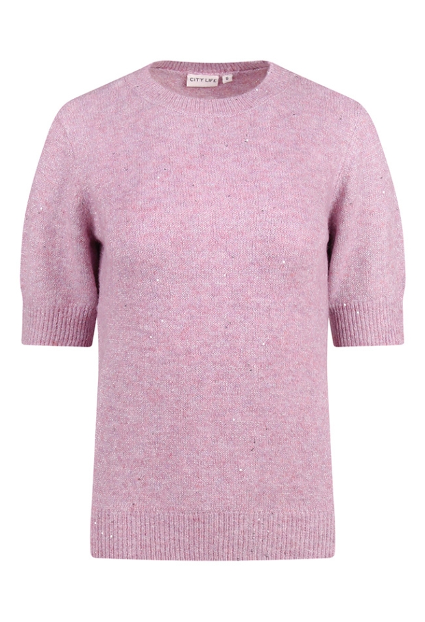 Citylife Dames Truien lila melee W20428/304662 Citylife Dames Truien lila melee W20428/304662