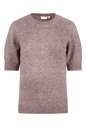 Citylife Dames Truien taupe melee W20428/304662 Citylife Dames Truien taupe melee W20428/304662