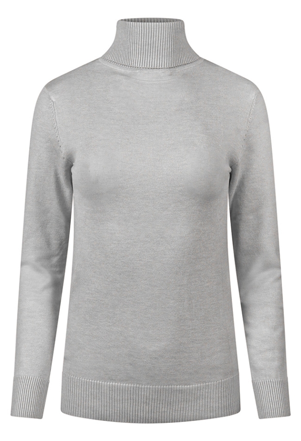 Citylife Dames Truien mid grey melee W20431/300605A Citylife Dames Truien mid grey melee W20431/300605A