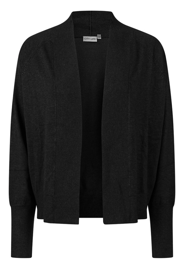 Citylife Dames Vesten lange mouw black W20432/304661 Citylife Dames Vesten lange mouw black W20432/304661