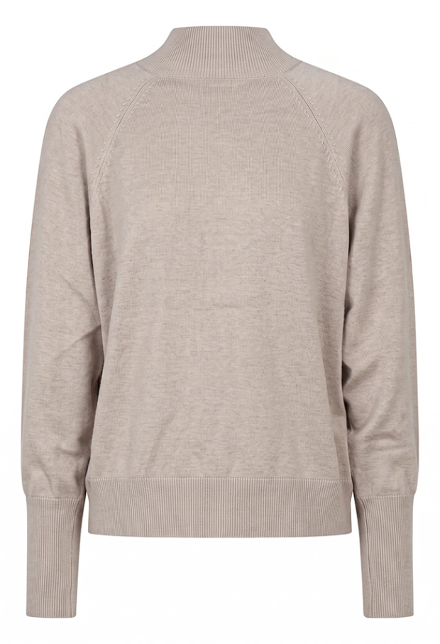 Citylife Dames Vesten lange mouw taupe melee W20432/304661 Citylife Dames Vesten lange mouw taupe melee W20432/304661