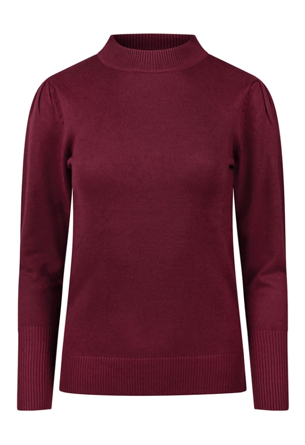 Citylife Dames Truien beet red W20433/304688 Citylife Dames Truien beet red W20433/304688
