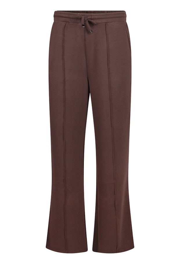 Citylife Dames Lange broeken dark brown W20436/506027 Citylife Dames Lange broeken dark brown W20436/506027