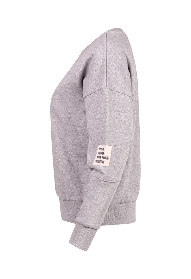 Citylife Dames Sweaters ligth grey melee W20438/213868 Citylife Dames Sweaters ligth grey melee W20438/213868