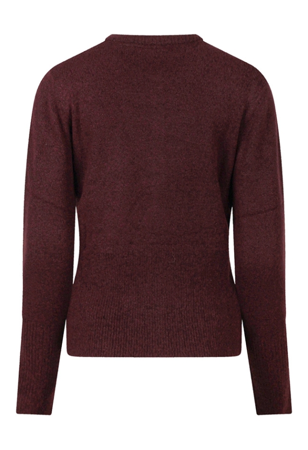 Citylife Dames Vesten lange mouw bordeaux melee W20439/304689