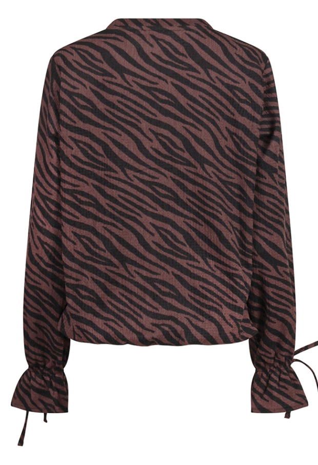 Citylife Dames Tops lange mouw bruin W20453/Dana Citylife Dames Tops lange mouw bruin W20453/Dana