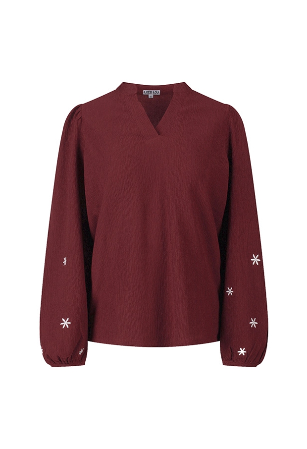 Lizzi Lou Dames Tops lange mouw cabernet W20454/Daphne Lizzi Lou Dames Tops lange mouw cabernet W20454/Daphne