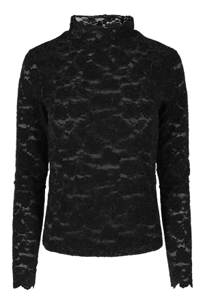 Lizzi Lou Dames Tops lange mouw black W20455/Mira
