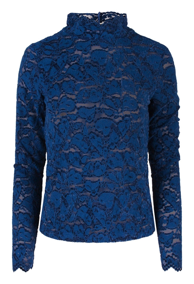 Lizzi Lou Dames Tops lange mouw mazarine blue W20455/Mira
