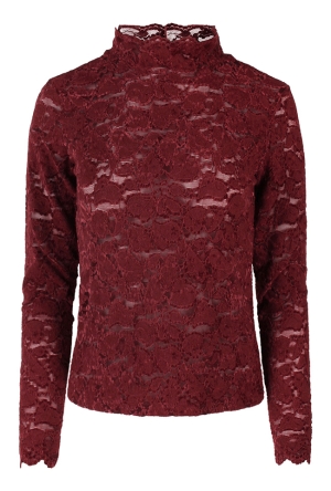 Lizzi Lou Dames Tops lange mouw cabernet W20455/Mira Lizzi Lou Dames Tops lange mouw cabernet W20455/Mira