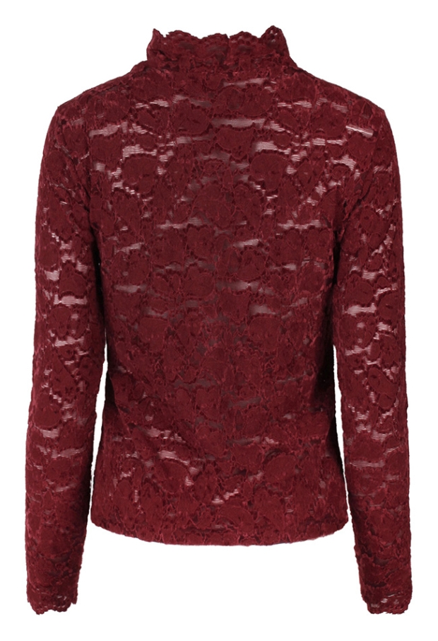 Lizzi Lou Dames Tops lange mouw cabernet W20455/Mira