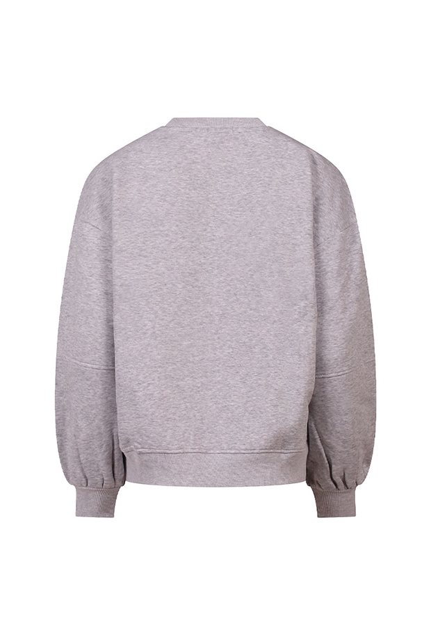 Lizzi Lou Dames Sweaters mid grey melee W20457/Claartje