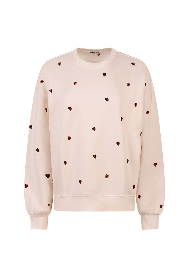 Lizzi Lou Dames Sweaters off white W20458/Heart